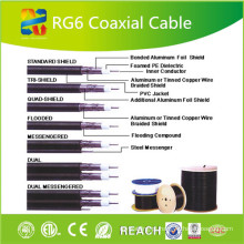 Alta qualidade Rg Series Rg58 Rg59 RG6 Rg11 Rg213 cabo coaxial